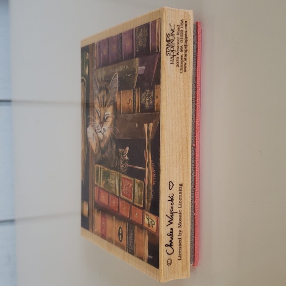 Large Cat Stamp #90251 Federick the Literate Stamps Happen Inc Charles Wysocki - Picture 4 of 11